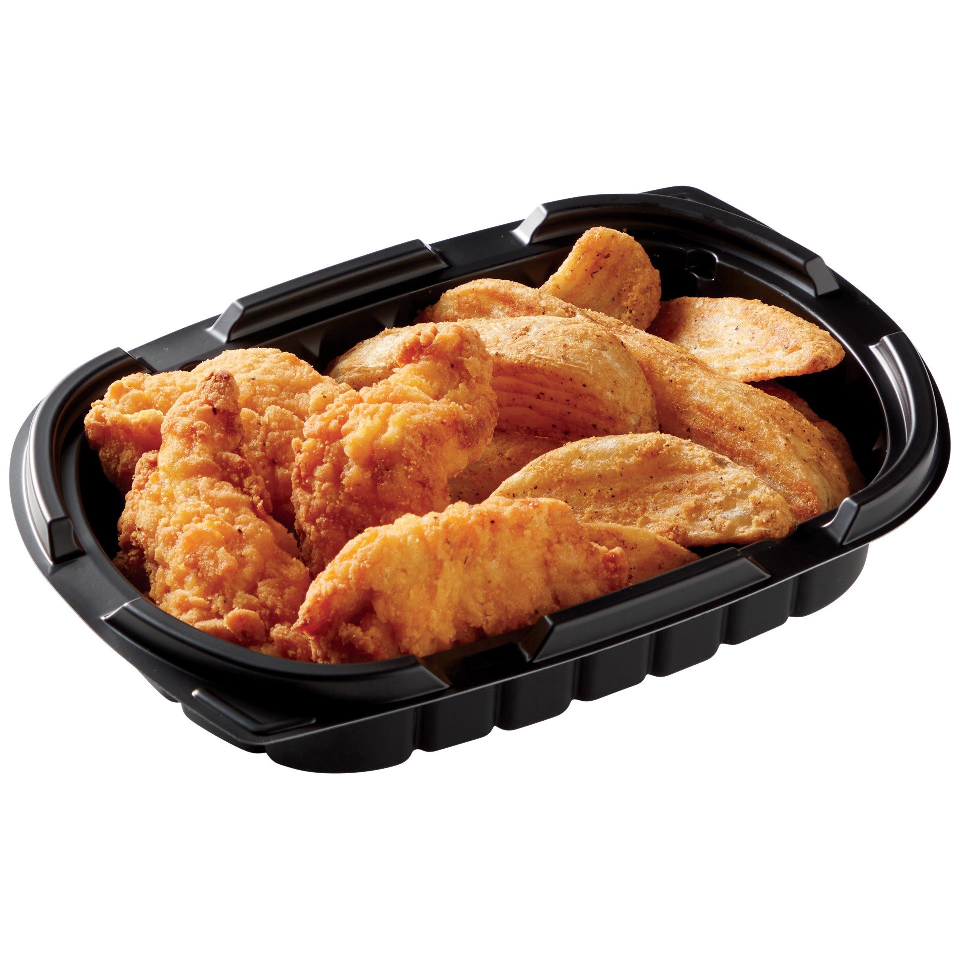 slide 1 of 1, H-E-B Meal Simple Chicken Tenders with Fries (Served Hot), 1 ct