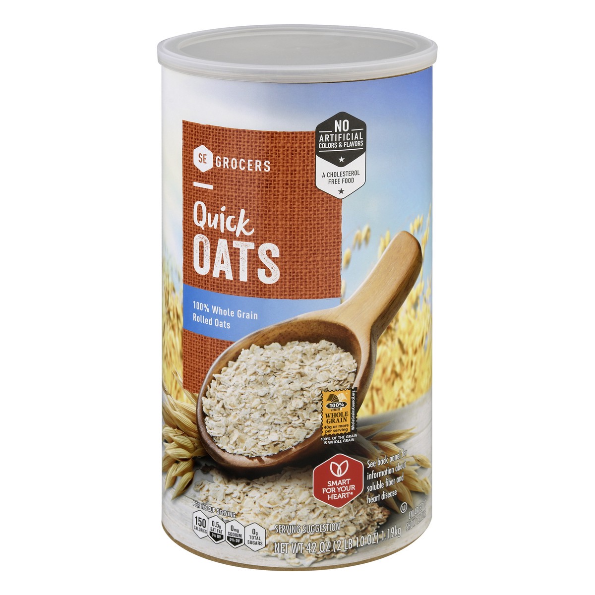 slide 3 of 4, Se Grocers Quick Oats, 42 oz