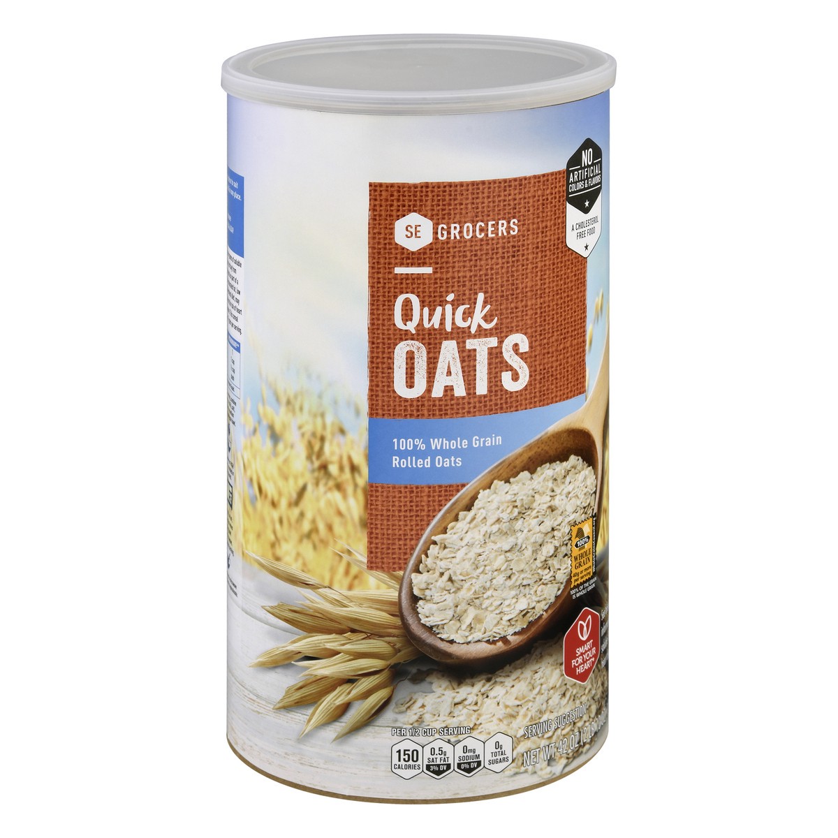 slide 4 of 4, Se Grocers Quick Oats, 42 oz