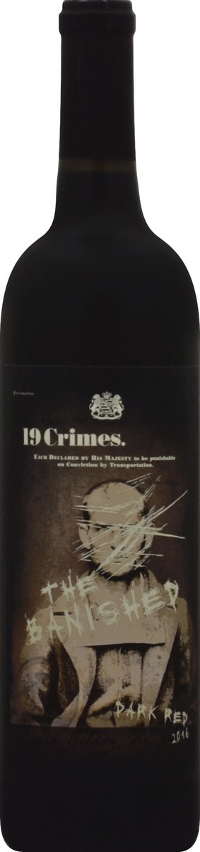slide 2 of 2, 19 Crimes Banished Dark Red 750 ml, 750 ml
