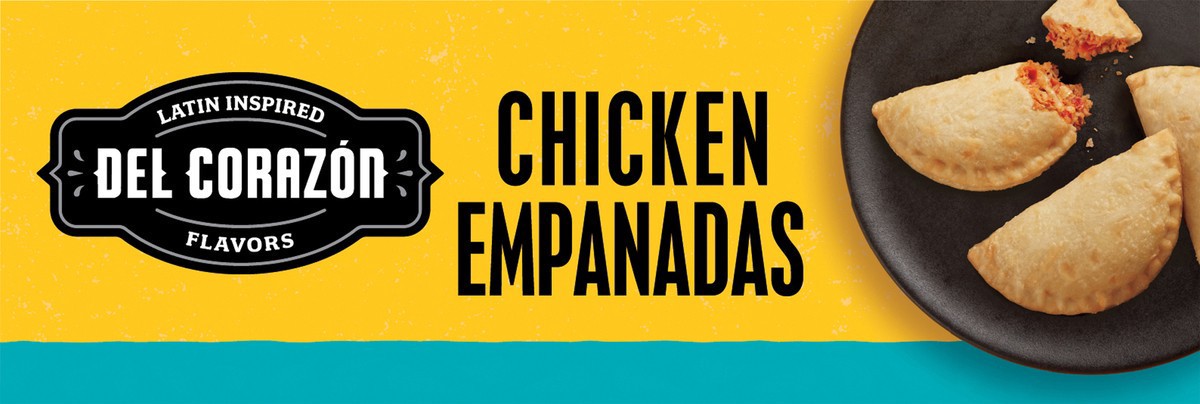 slide 12 of 13, Del Corazon Del Corazón Chicken Empanadas, 7.5oz (Frozen), 7.5 oz
