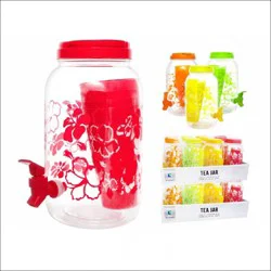 Living Concepts East 1 Gallon Tea Jar with Cups