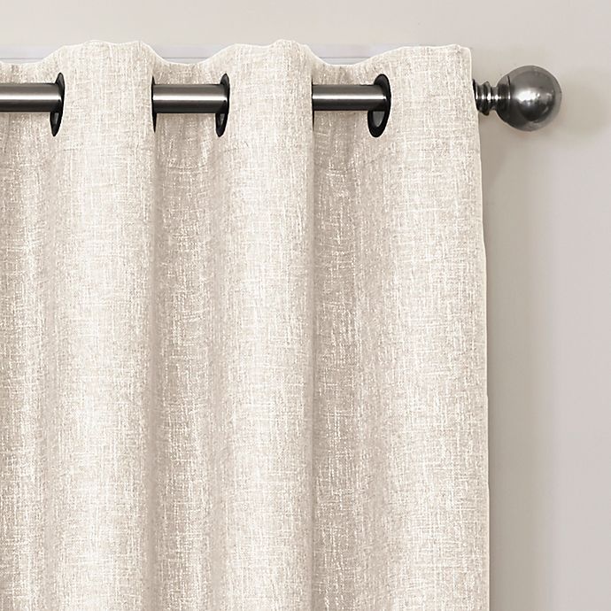 Quinn Grommet Top 100% Blackout Window Curtain Panel - Ivory 108 in | Shipt