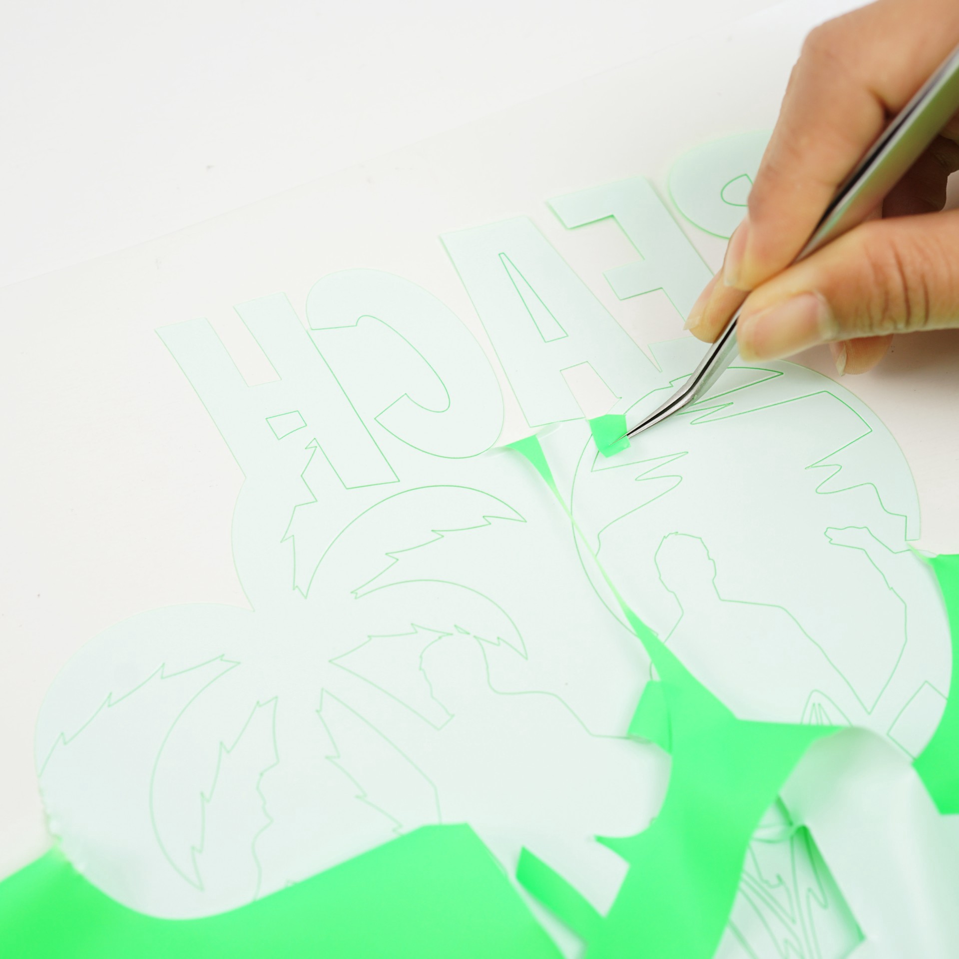 slide 3 of 4, Glow-In-The-Dark Heat Transfer Vinyl By Make Market, 12 in x 24 in