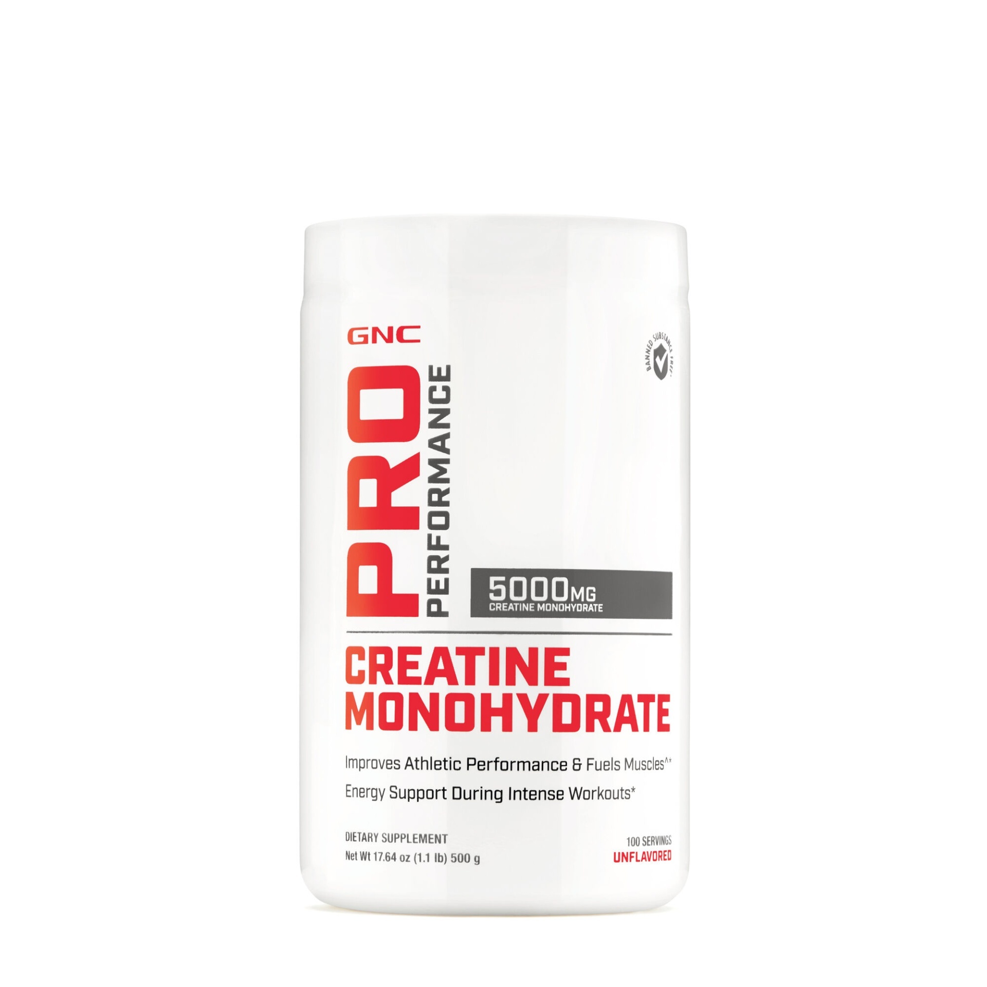 slide 1 of 1, GNC Pro Performance Creatine Monohydrate - Unflavored, 1.1 lb