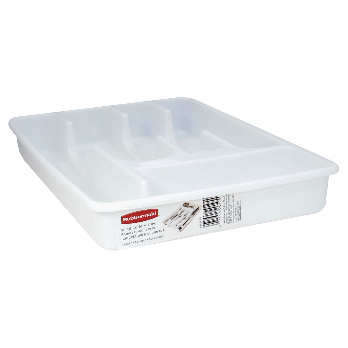 slide 5 of 5, Rubbermaid White Small Cutlery Tray, 1 ct