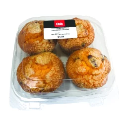 Cub Cranberry Orange Muffins Jumbo, 4 Each