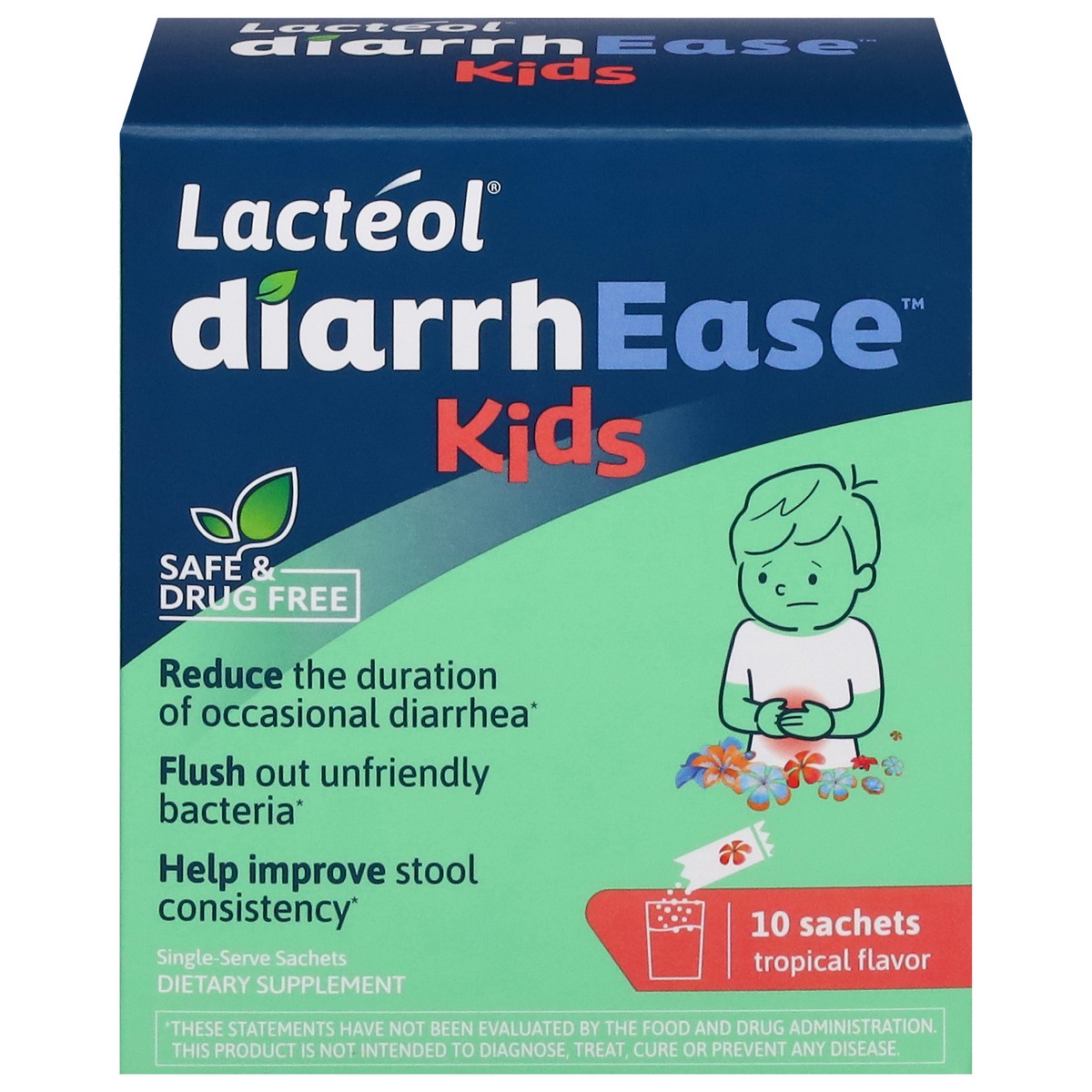 slide 1 of 15, Lactyl Kids Tropical Flavor Diarrhease 10 Sachets, 10 ct
