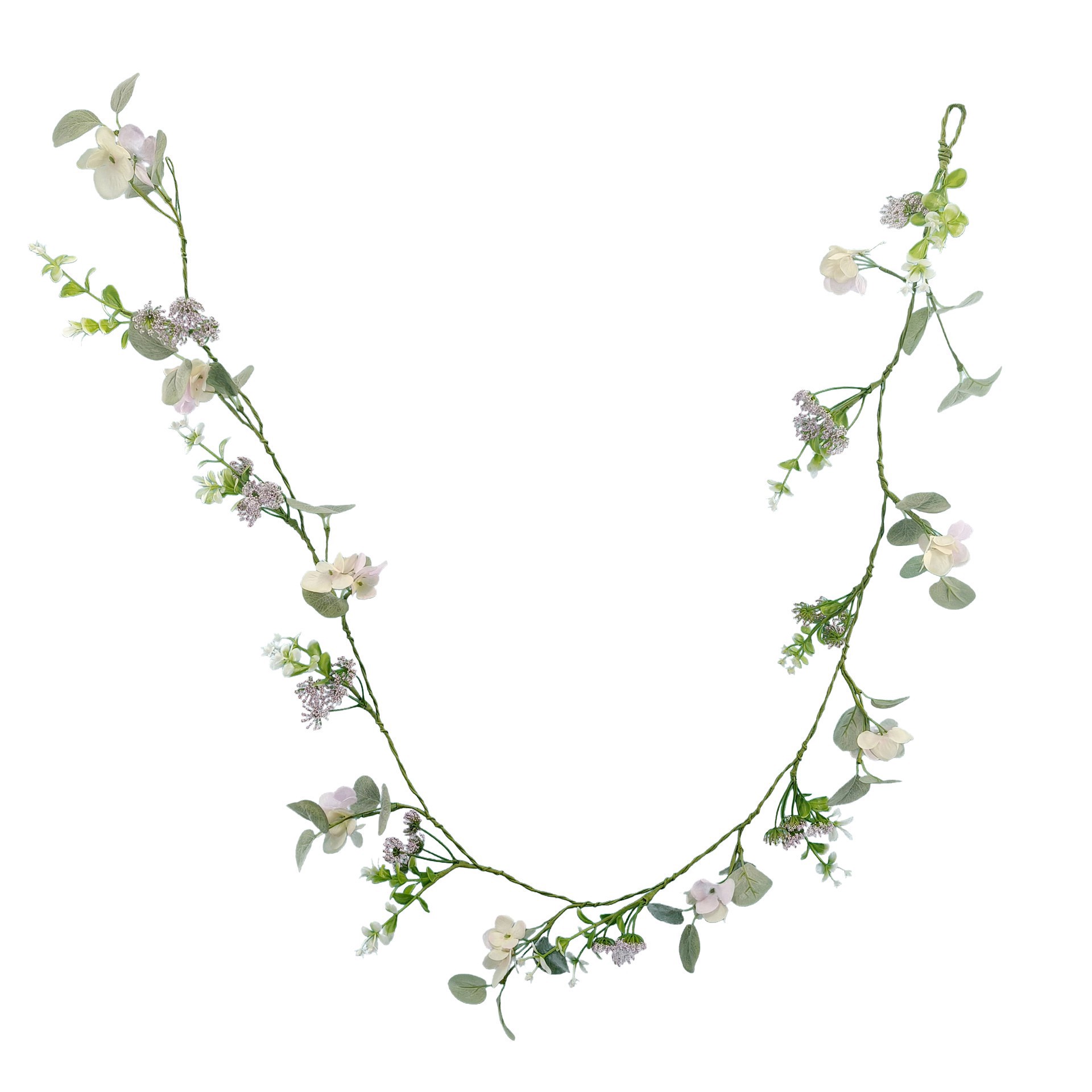 slide 2 of 3, 5ft. Purple Hydrangea Coiled Garland By Ashland, 5 ft