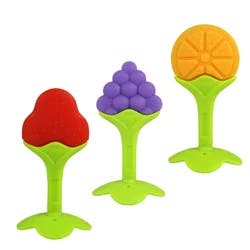 RaZbaby 3 Girls Pacifiers & 1 Pacifier Holder
