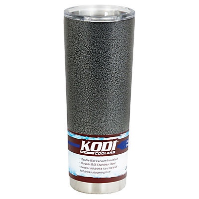 slide 1 of 1, Kodi Slim Silver & Black HammeredTumbler, 28 oz