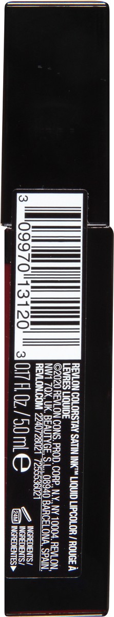 slide 8 of 9, Revlon ColorStay Satin Ink Partner in Wine 021 Liquid Lipcolor 0.17 fl oz, 0.17 fl oz