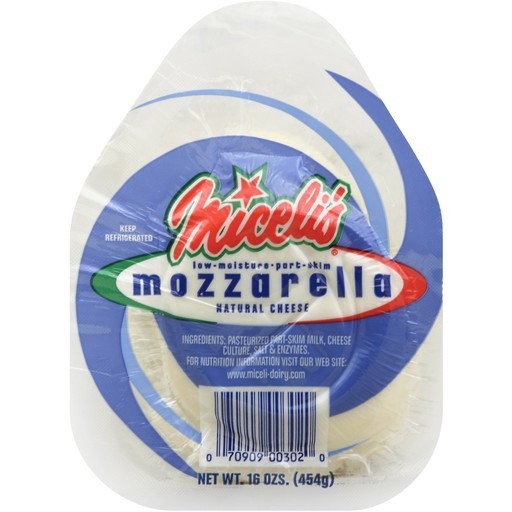 slide 1 of 1, Miceli's Mozzarella Low Moistu, 16 oz