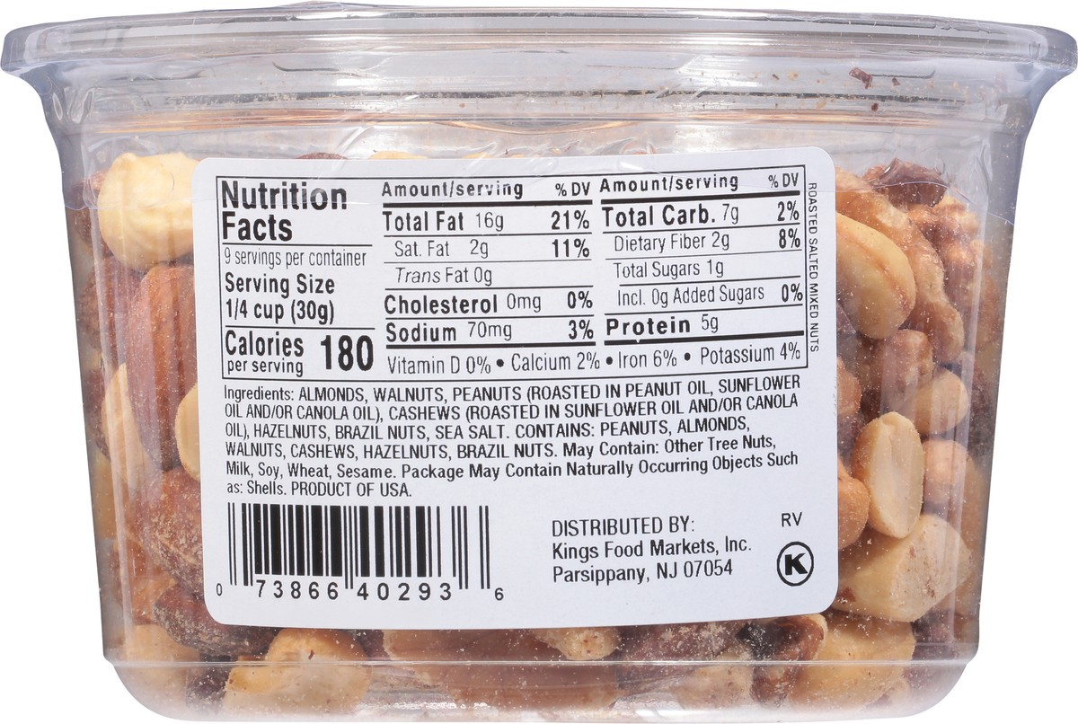 slide 4 of 14, King Nut Roasted & Salted Mixed Nuts - 9 Oz, 9 oz