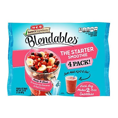 slide 1 of 1, H-E-B Blendables The Starter Smoothie, 4 ct; 32 oz