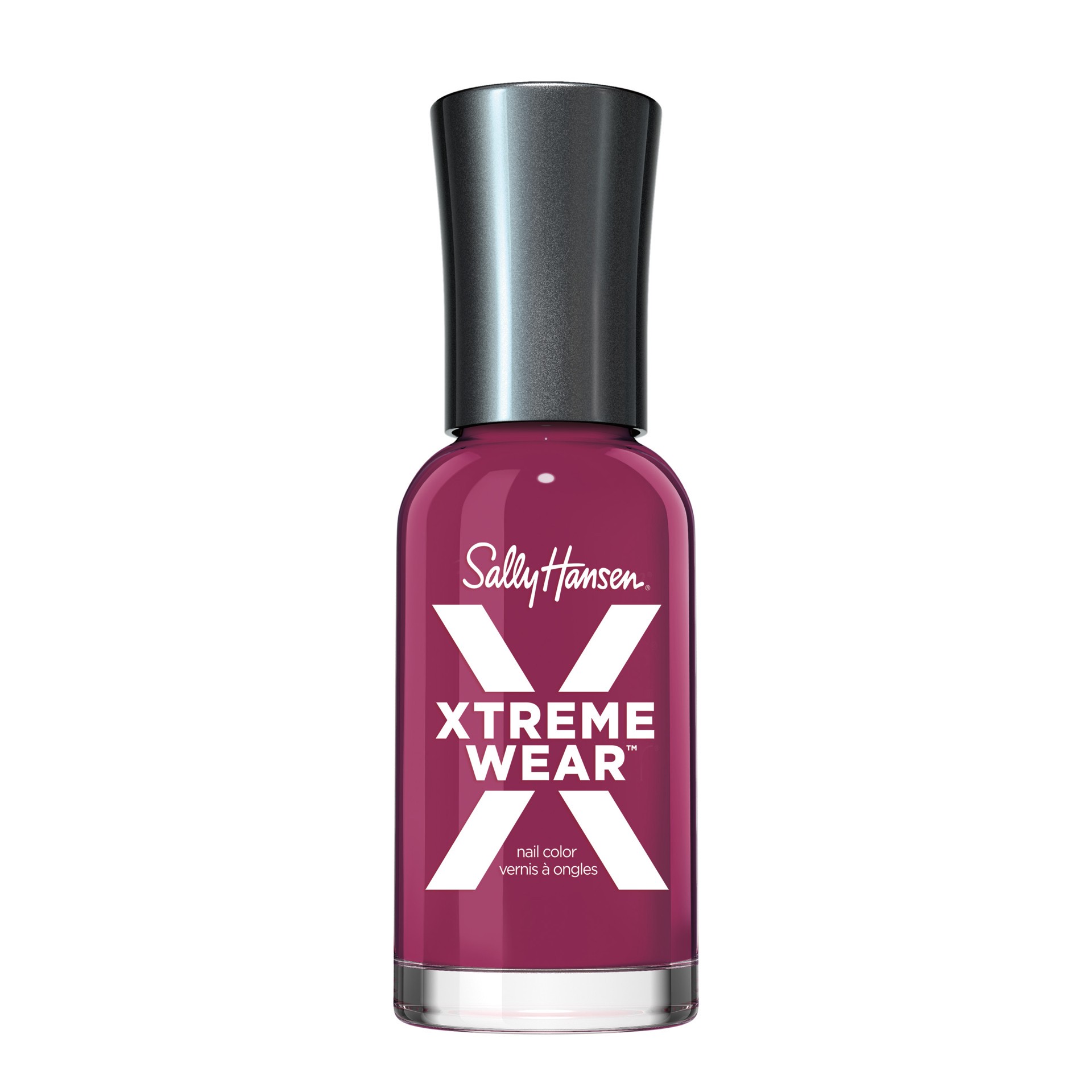 slide 1 of 3, Sally Hansen-Hard As Nails Xtreme Wear-Drop the Beet-0.4, 12 ml