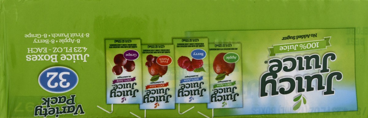 slide 9 of 9, Juicy Juice 100% Juice, Juice Box Variety Pack, 32 Count, 4.23 FL OZ Boxes, 32/4.23 oz