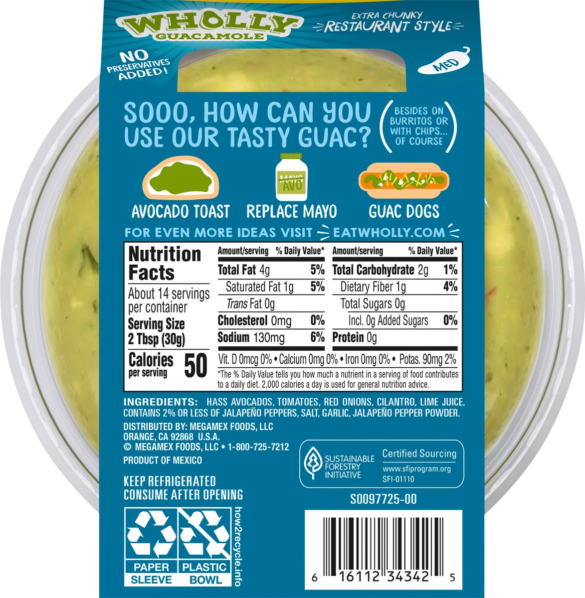 slide 7 of 10, Wholly Guacamole Restaurant Style Bowl - 15 OZ, 15 oz