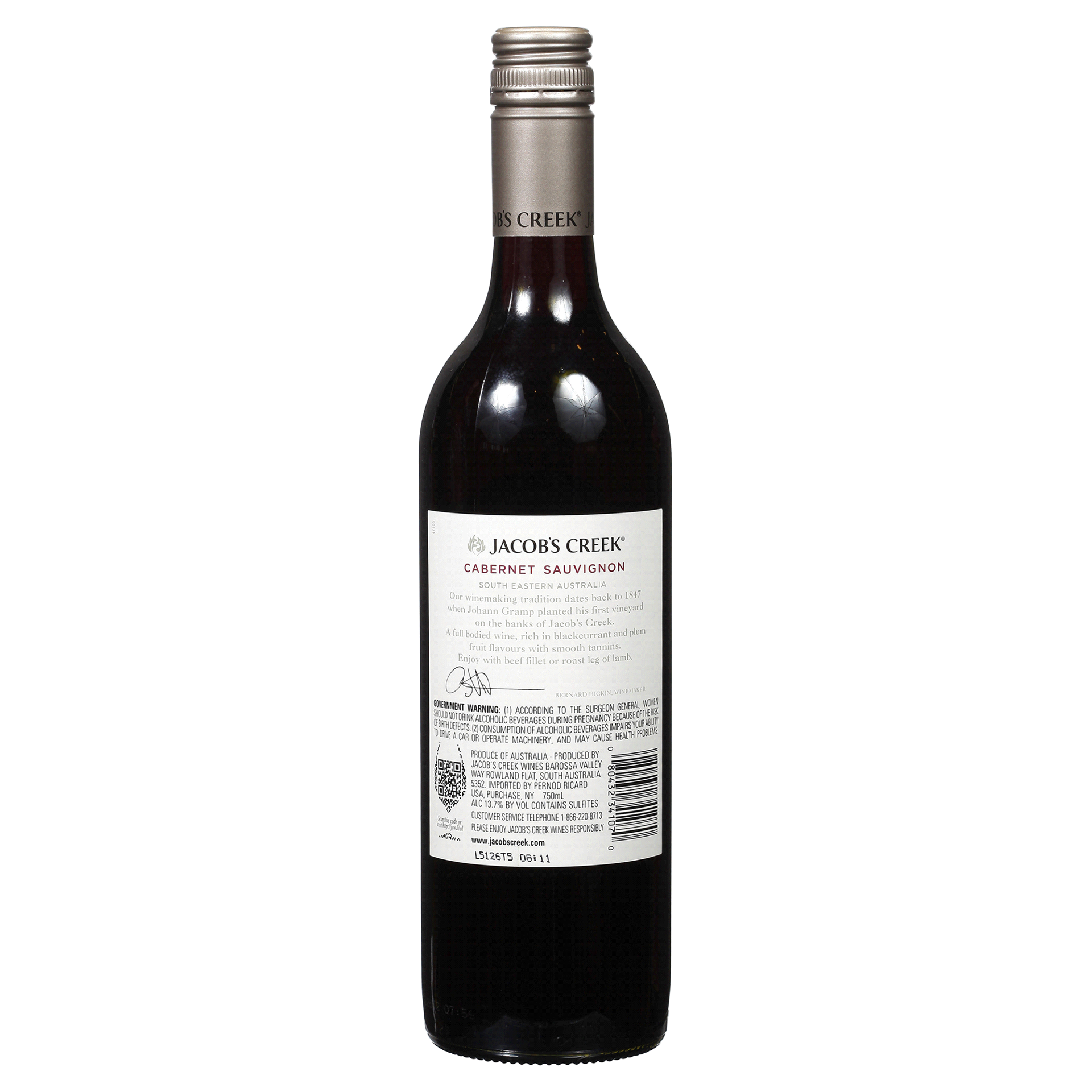 slide 4 of 5, Jacob's Creek Classic Cabernet Sauvignon Red Wine 750mL, 13.9% ABV, 750 ml