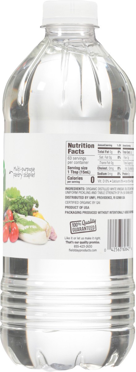 slide 13 of 14, Fiel Day Organic White Vinegar, 32 fl oz