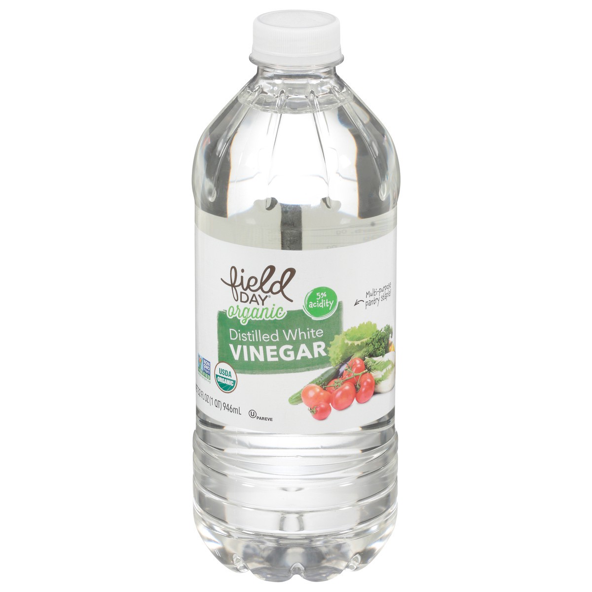 slide 2 of 14, Fiel Day Organic White Vinegar, 32 fl oz