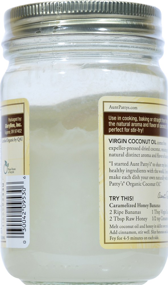 slide 3 of 3, GloryBee Organic Virgin Coconut Oil - 12 oz, 12 oz