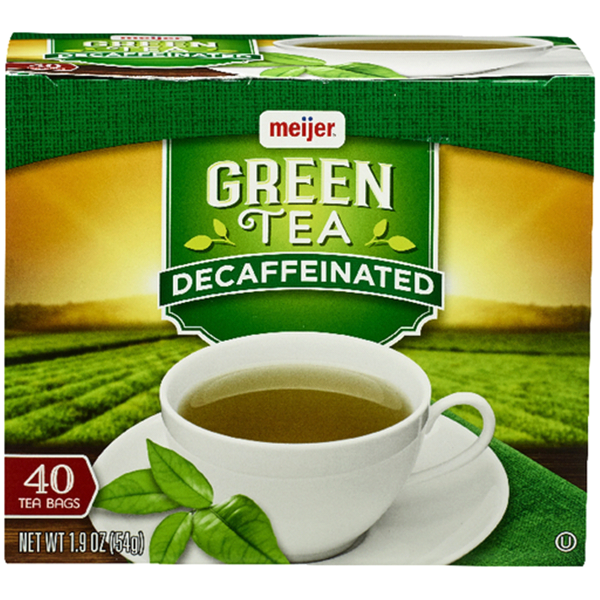slide 1 of 1, Meijer Decaffeinated Green Tea, 40 ct