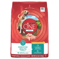 Purina One Plus Digestive Health Formula Dry Dog Food Natural with Added Vitamins, Minerals and Nutrients