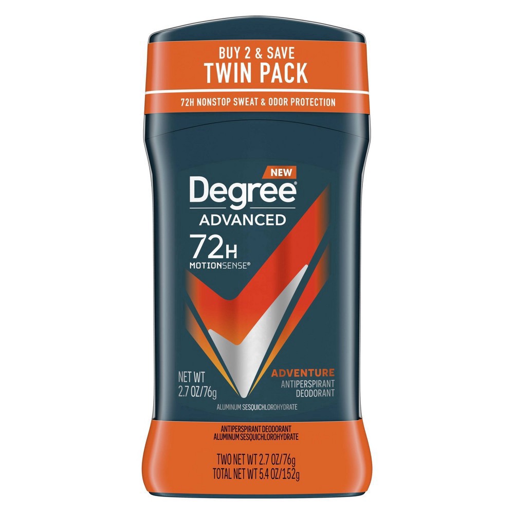 slide 7 of 11, Degree Antiperspirant Deodorant Adventure, 2.7 oz, Twin Pack, 2.7 oz