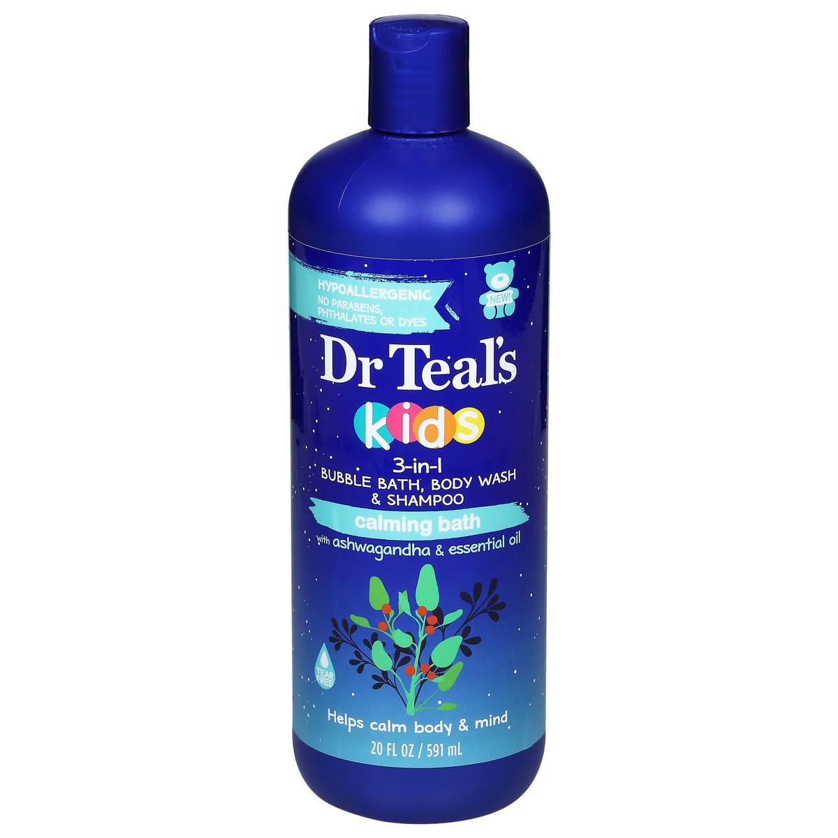 slide 4 of 4, Dr. Teal's Kids 3-in-1 Calming Bath Bubble Bath, Body Wash & Shampoo 20 fl oz, 20 fl oz