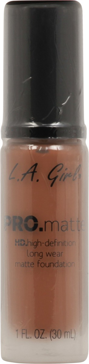slide 6 of 7, L.A. Girl Pro. Matte Foundation: Creamy Cocoa, 1 oz