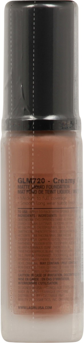 slide 3 of 7, L.A. Girl Pro. Matte Foundation: Creamy Cocoa, 1 oz