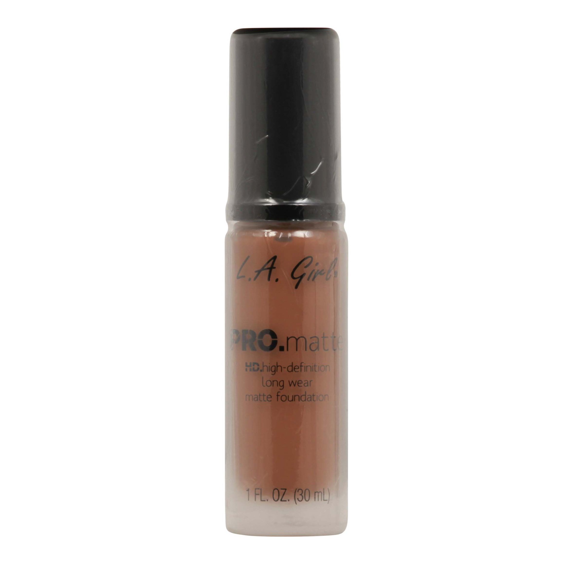 slide 1 of 7, L.A. Girl Pro. Matte Foundation: Creamy Cocoa, 1 oz