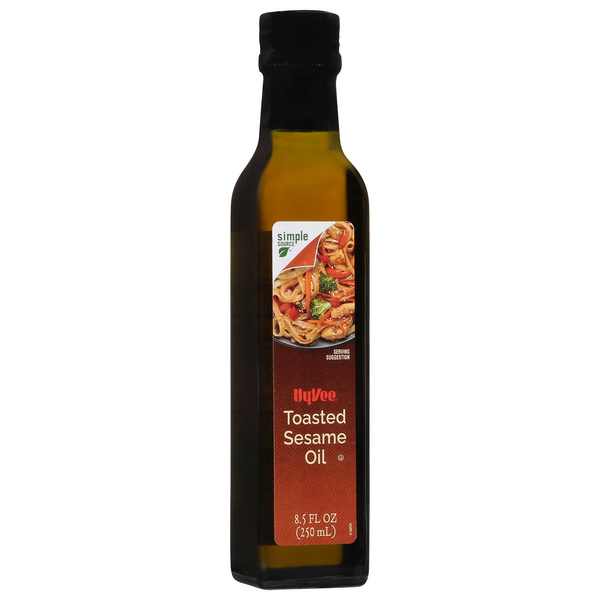 slide 1 of 1, Hy-Vee Toasted Sesame Oil, 8.5 fl oz