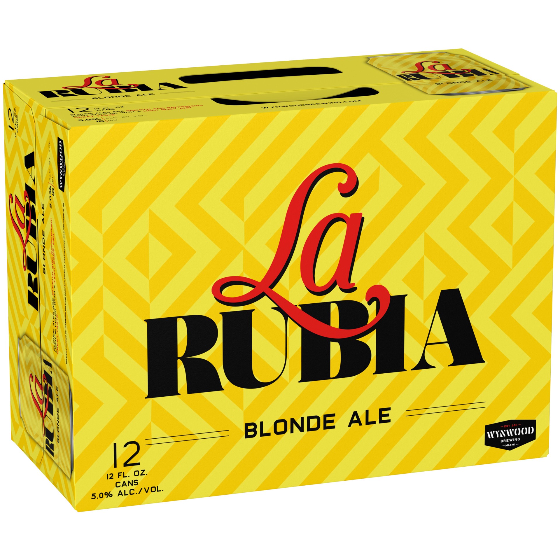 slide 1 of 2, La Rubia Blonde Ale Beer 12 - 12 fl oz Cans, 12 ct; 12 fl oz