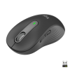 slide 4 of 5, Logitech Signature M650 L Full Size Wireless Mouse - For Large Sized Hands, 2-Year Battery, Silent Clicks, Customizable Side Buttons, Bluetooth, Multi-Device Compatibility, Graphite, Full Size