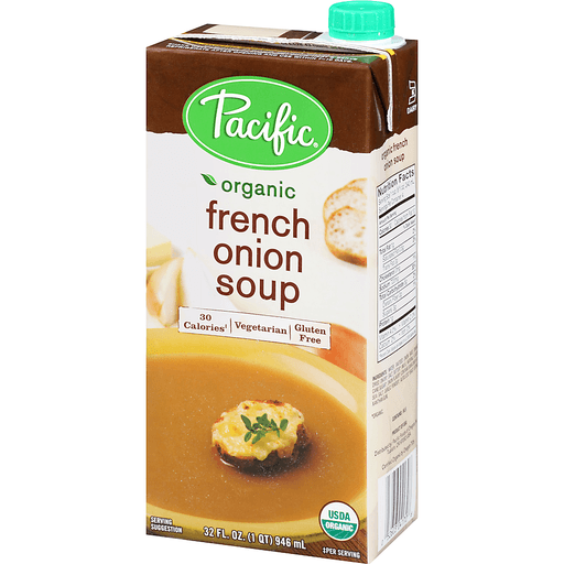 slide 3 of 5, Pacific Organic French Onion Soup, 32 fl oz