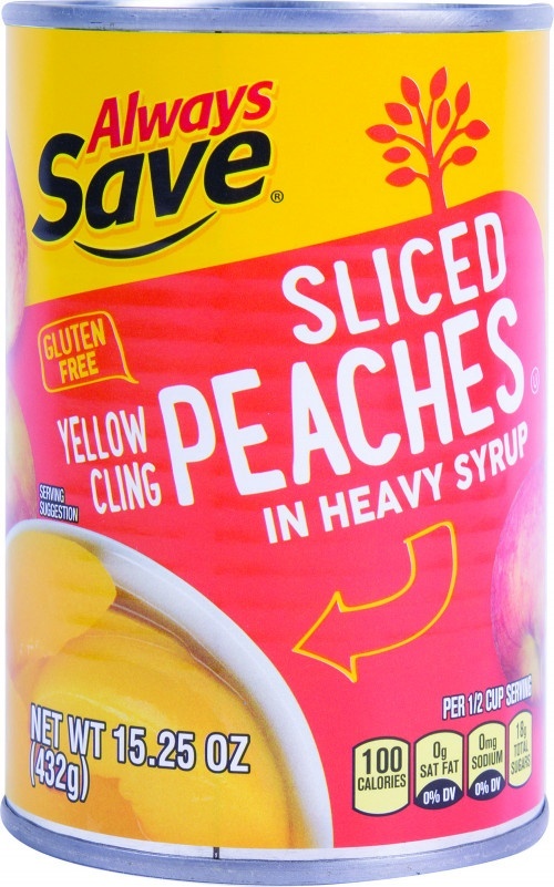 slide 1 of 1, Always Save Sliced Homestyle Peaches, 15.25 oz