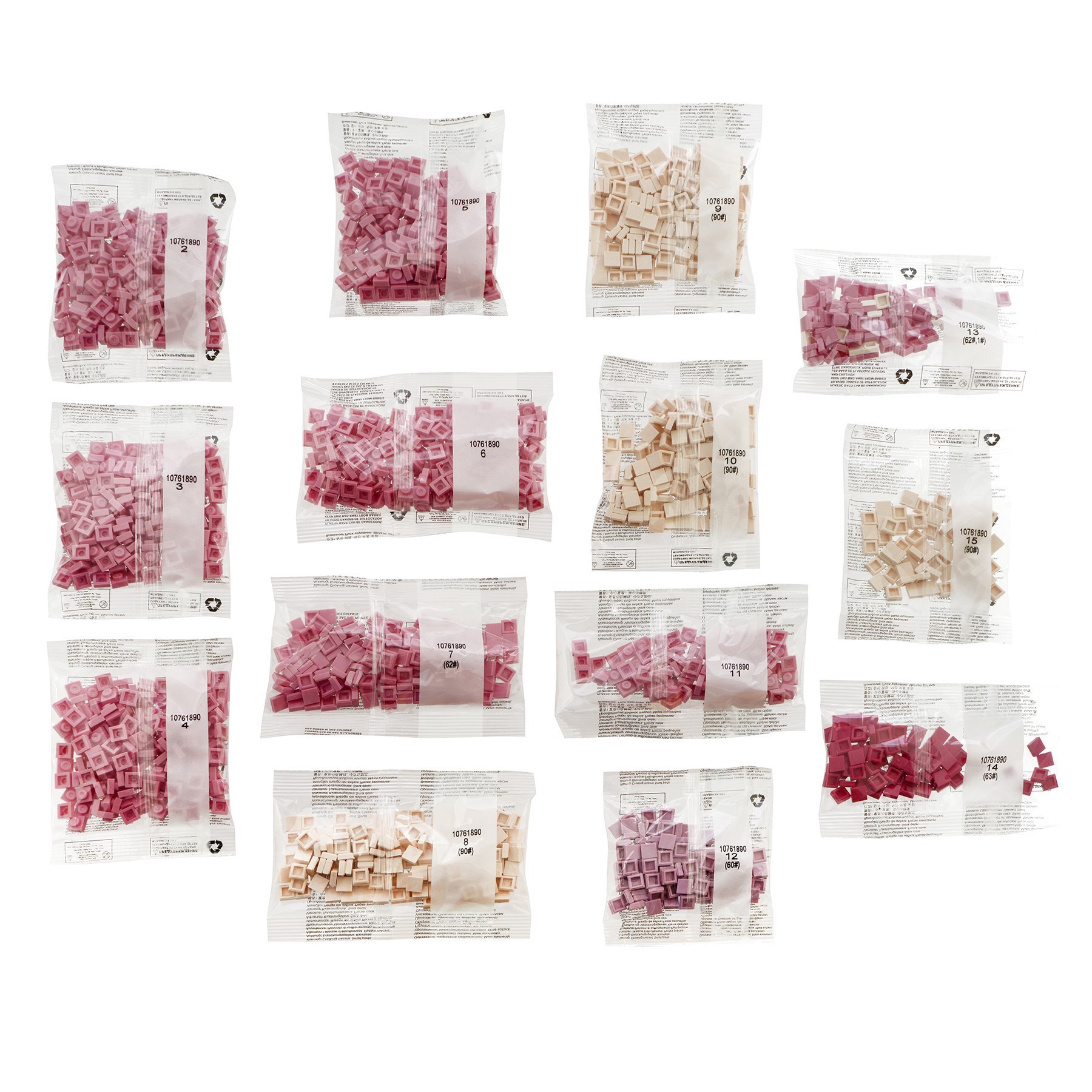 slide 6 of 6, 10" X 10" Gummy Bear Pixelated Brick Art Kit By Make Market, 10 in x 10 in