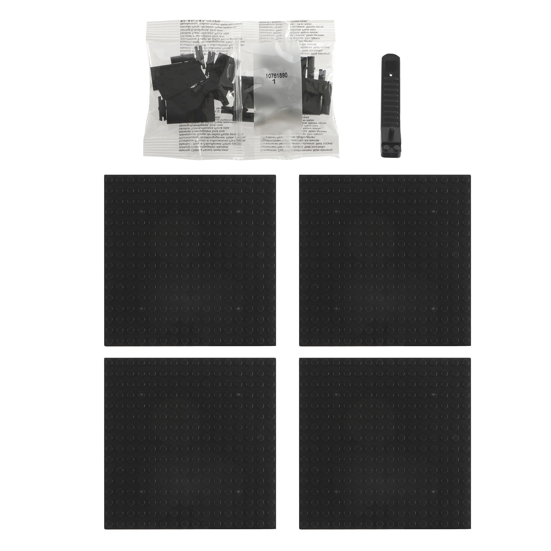 slide 4 of 6, 10" X 10" Gummy Bear Pixelated Brick Art Kit By Make Market, 10 in x 10 in