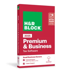 H&R Block Tax Software Premium & Business 2025