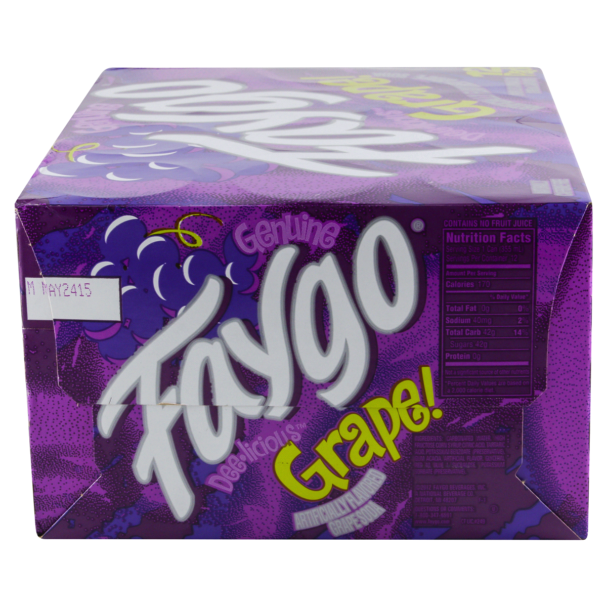 slide 2 of 6, Faygo Grape, 12 ct; 12 fl oz