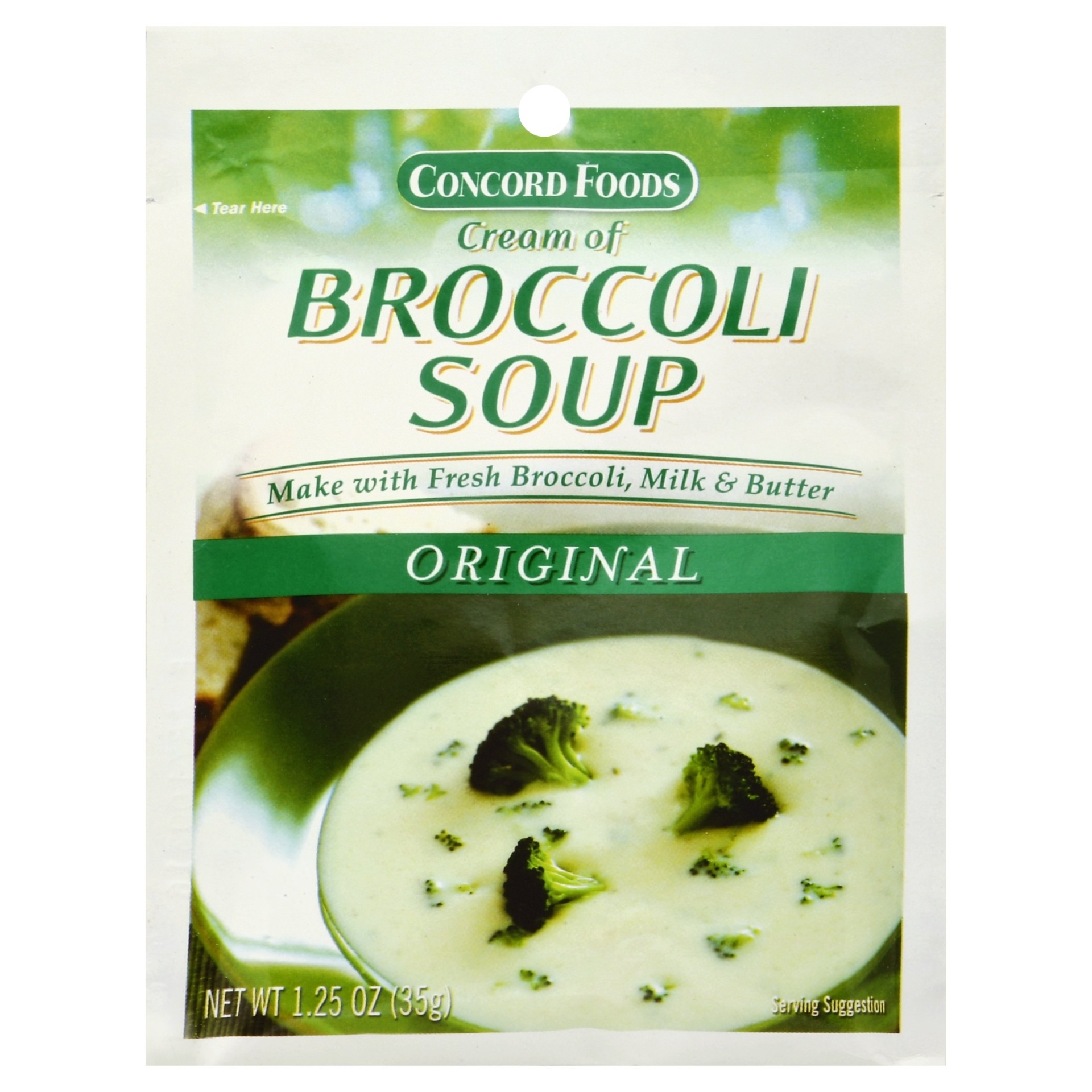 slide 1 of 1, Concord Foods Broccoli Soup Mix, 1.25 oz