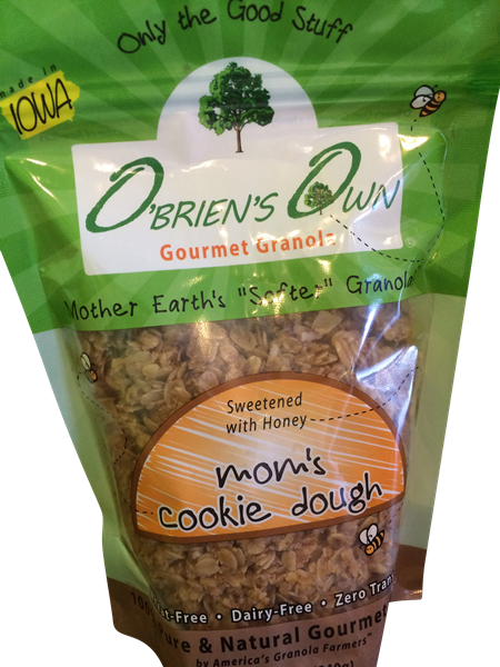 slide 1 of 1, O'Brien's Own Gourmet Mom's Cookie Dough Granola - 12 oz, 12 oz
