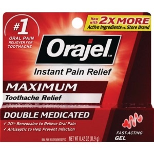 slide 1 of 1, Orajel Maximum Strength Gel, 0.33 oz; 9.4 gram