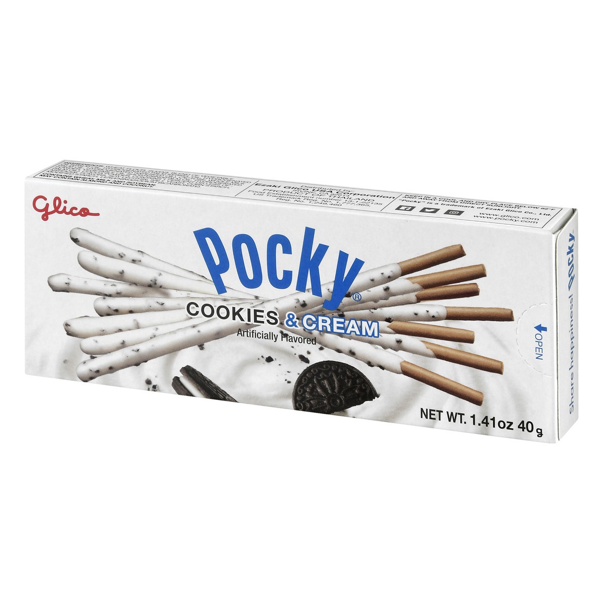 slide 9 of 14, Glico Pocky Cookies And Cream - 1.41 Oz, 1.41 oz