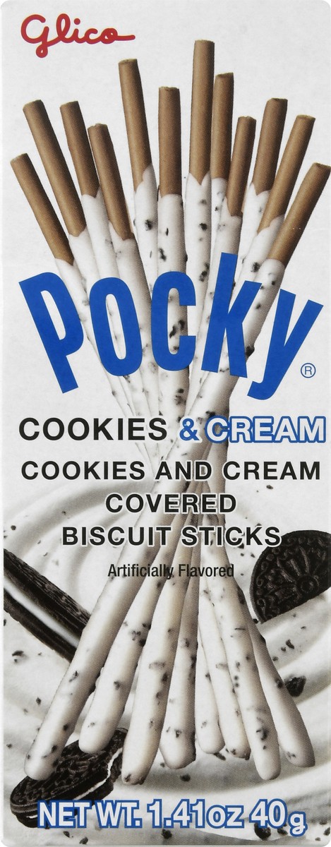 slide 4 of 14, Glico Pocky Cookies And Cream - 1.41 Oz, 1.41 oz