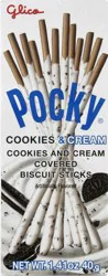 Pocky Creamy & Crunchy Cookies & Cream Biscuit Sticks 1.41 oz