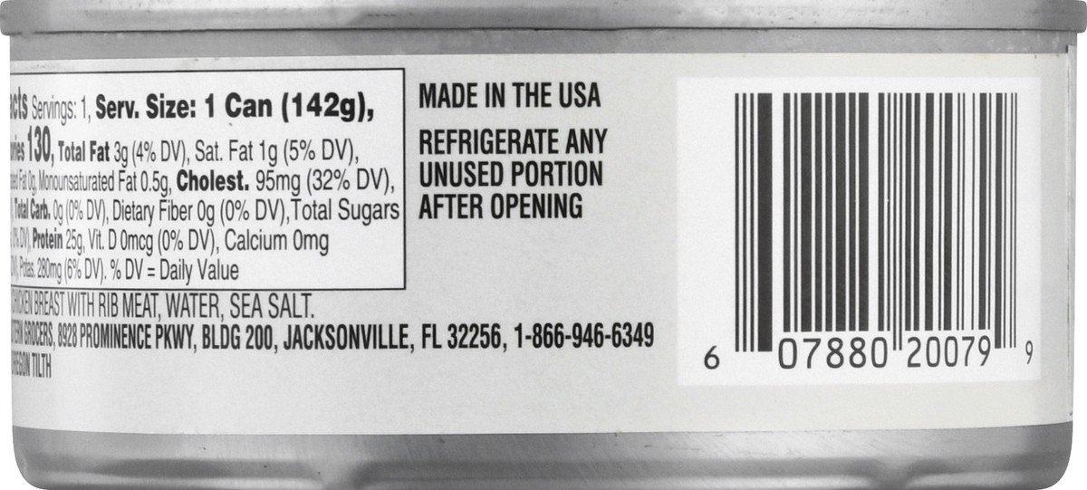 slide 9 of 12, SE Grocers Naturally Better Organic Premium Chunk Chicken Breast In Water, 5 oz