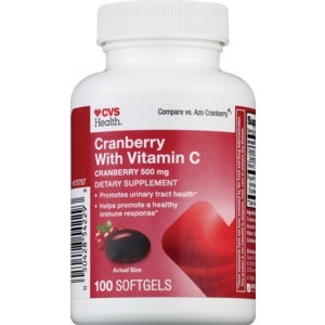 slide 1 of 1, CVS Health Cranberry With Vitamin C, 100 ct; 500 mg